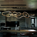 Axyaa Maillon Rose Gold Pendant Light - Minimalist Designer LED Ring Light