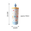 Axyaa Stainless Steel Thermos Bottle with Straw Infuser - 700ml