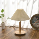 Axyaa Nordic Wood Table Lamp: Retro Japanese Style for Bedroom, Living Room, Hall
