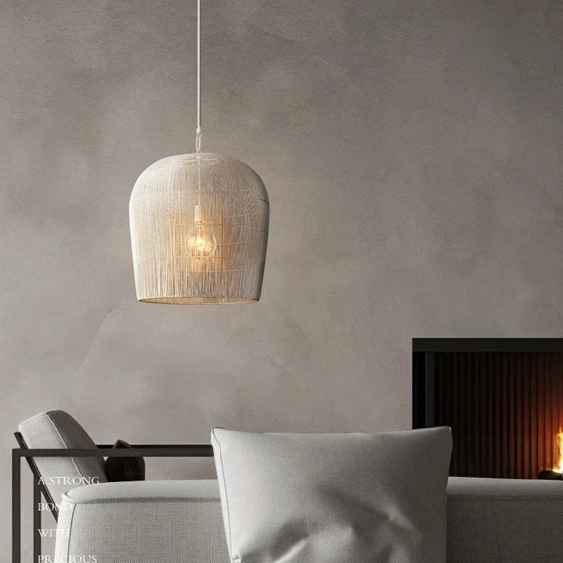 Axyaa Wabi Sabi Rattan Pendant Light for Home Decor
