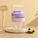 Axyaa Breakfast Oatmeal Cereal Cup Portable Yogurt Salad Spoon Container