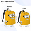 Axyaa Miniones Face Backpack for Kids - Fun & Kawaii Design