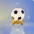 Axyaa LED Soccer Desk Lamp - Dimmable Triclored/RGB, Rechargeable/Plug-in Night Light
