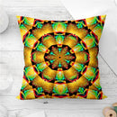 Axyaa Mandala Sun Moon Pillowcase: Bohemian Sofa Cushion Cover