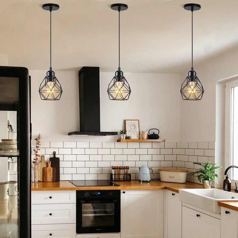 Axya Industrial Retro Loft Pendant Light for Home Kitchen Living Room Decor