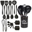 Axyaa Silicone Kitchen Utensils Set - Non-stick Heat Resistant Cooking Tools