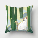 Cat Pattern Cushion Cover for Axyaa Brand Decorative Throw Pillow.