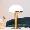 Axyaa Imitation Marble Resin Table Lamp: Postmodern Desk Light for Living Room and Bedroom