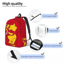 Axyaa Kids Backpack - Winnie The Pooh Theme for School and Outdoor Essentials
