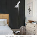 Axyaa LED Floor Lamp White Black Circle Base Minimalist Fashion for Home or Office