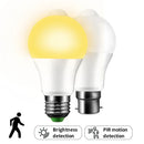 Axyaa PIR Motion Sensor LED Bulb E27 B22 12W-20W for Stairs Corridors & Hallways