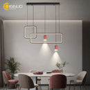 Axyaa Geometric Frame Pendant Light with Adjustable Spotlights