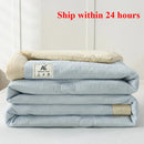 Axyaa Summer Quilt Solid Color Lightweight Single Bedding