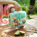 Axyaa Portable 4-Compartment Salad Lunch Box for Adult/Kid/Toddler