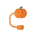 Axyaa Halloween Silicone Straw Toppers 5PCS Set for 10mm Straws