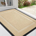 Axyaa Rubber Indoor Outdoor Entryway Mat Easy Clean Low Profile Fade Resistant Mats