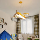 Axyaa Minimalist Wood LED Ceiling Light for Children's Room
