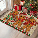 Axyaa Christmas Gingerbread Man Door Mat for Home Bathroom Kitchen