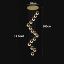 Axyaa Crystal Duplex Pendant Lamp for Stylish Living Room Luxe Décor