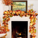 Axyaa Gold Maple Leaf & Sunflower LED Hanging Autumn Vine for Thanksgiving Decor