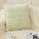 Axyaa Plush Pillowcase Cojines Solid Color Cushion Covers 45x45cm