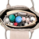 Axyaa Nylon Makeup Storage Pocket Bag for Women's Handbag Bottom Shaper