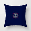 Axyaa Blue Mediterranean Compass Anchor Pillow Cover 45x45cm