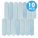 Axyaa PVC Fish Scale 3D Peel and Stick Wall Panels - Waterproof Living Room Decor