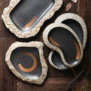 Axyaa Ceramic Sashimi Plates | Japanese Cuisine Sushi Tableware