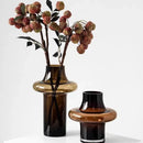 Axyaa Glass Vase: High-end Artistic Flower Arrangement for Living Room