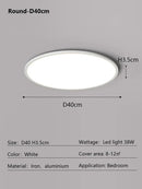 Axyaa Modern Round LED Dimmable Ceiling Light for Bedroom and Study Room