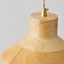 Axyaa Wooden LED Pendant Lights for Kitchen Dining Room Interior - Wabi Sabi Hanglamp