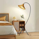 Nordic Natural Rattan Sofa Floor Lamp by Axyaa: Hand-woven Design for Home Lighting Décor