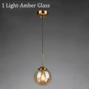 Axyaa Glass Ball LED Pendant Chandelier for Modern Home Decor