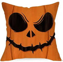 Axyaa Halloween Spooky Face Mummy Black Cat Throw Pillowcase 45X45CM