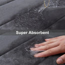 Luxury Memory Foam Bath Mat by Axyaa: Super Absorbent, Soft Coral Velvet, Non-Slip Rug