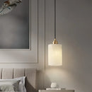 Axyaa Marble Alabaster Chandelier Copper Pendant Light