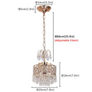 Crystal Nordic Pendant Light by Axyaa for Home Living Room Dining, Modern Ceiling Chandelier