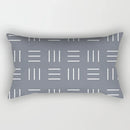 Axyaa Geometric Grey White Square Pillowcase for Home Decor and Living Room