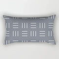 Axyaa Nordic Grey White Geometric Square Pillowcase for Home Decor