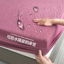 Axyaa Quilted Mattress Protector: Waterproof, Non-Slip, Breathable, Anti-Mite, Anti-Bacterial