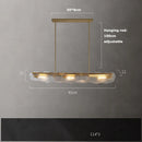 Axyaa Gold Pendant Lights - Glass Art Collection with Dimmable LED