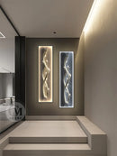 Axyaa Modern Abstract Wall Lamp with Remote Control for Living Room Bedroom