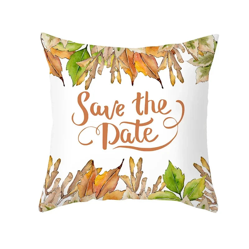 Autumn Maple Leaf Cushion Cover - Axyaa Home Decor Pillows