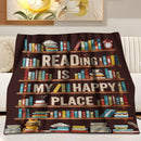 Axyaa Flannel Throw Blanket: Cozy All-Season Comfort, Perfect Gift for Bookworms