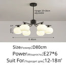 Axyaa Modern Cream Style LED Chandeliers for Home Decoration and Lighting.