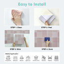 Axyaa 3D Tile Sticker: Self-adhesive Wall Panel Peel and Stick Backsplash for Kitchen, Bathroom