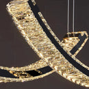 Axyaa LED Crystal Chandelier Ceiling Lamp for Living Room Lighting