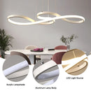 Axyaa LED Cord Pendant Chandelier - Nordic Design - 48w Hanging Lamp