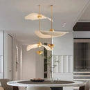 Axyaa Nordic Gold Lotus Leaf LED Chandelier for Modern Living Room & Hotel Decor